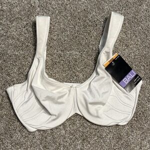 Bali Bra 34DD 3353 New Live It Up Underwire Cushioned Straps Womens White Lift